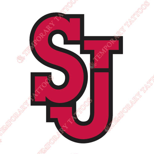 St. Johns Red Storm Customize Temporary Tattoos Stickers NO.6346